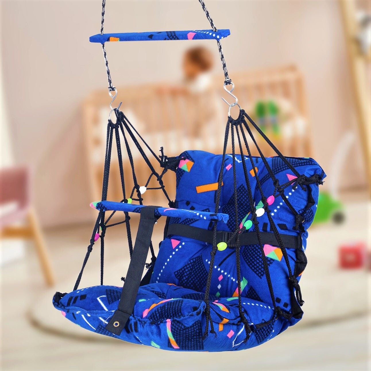 jd enterpeise Baby Swing Chair for Kids baby jula 1-5Years Old Baby with SafetyBelt Kids Swing Swings-picture-24