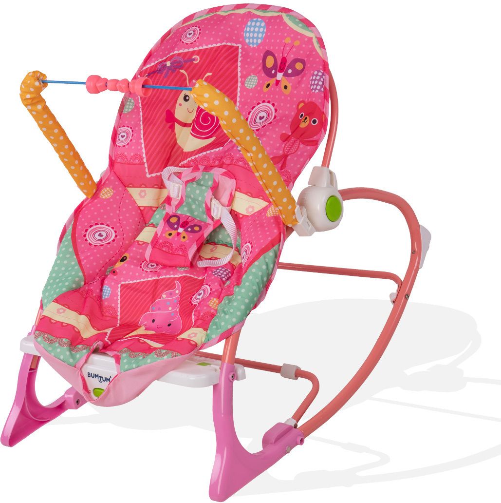 Baby Rocker Cum Bouncer Multi-Position Reclining, with Calming Music Toy Rocker and Bouncer