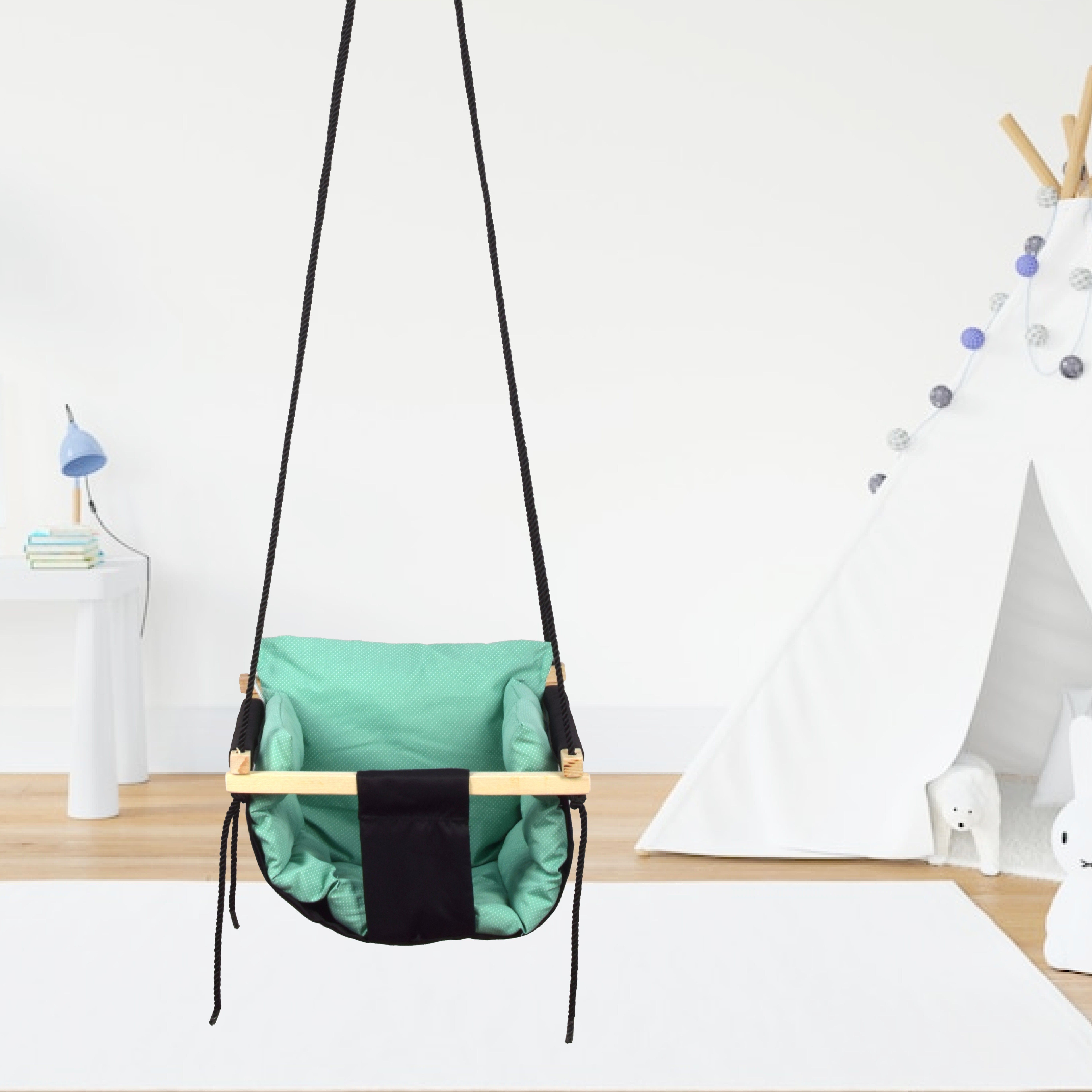 Swing for Kids, Hanging Swing with 2 Pillows (6 Months to 4 Years) (Up to 20 kg) Swings-image-45