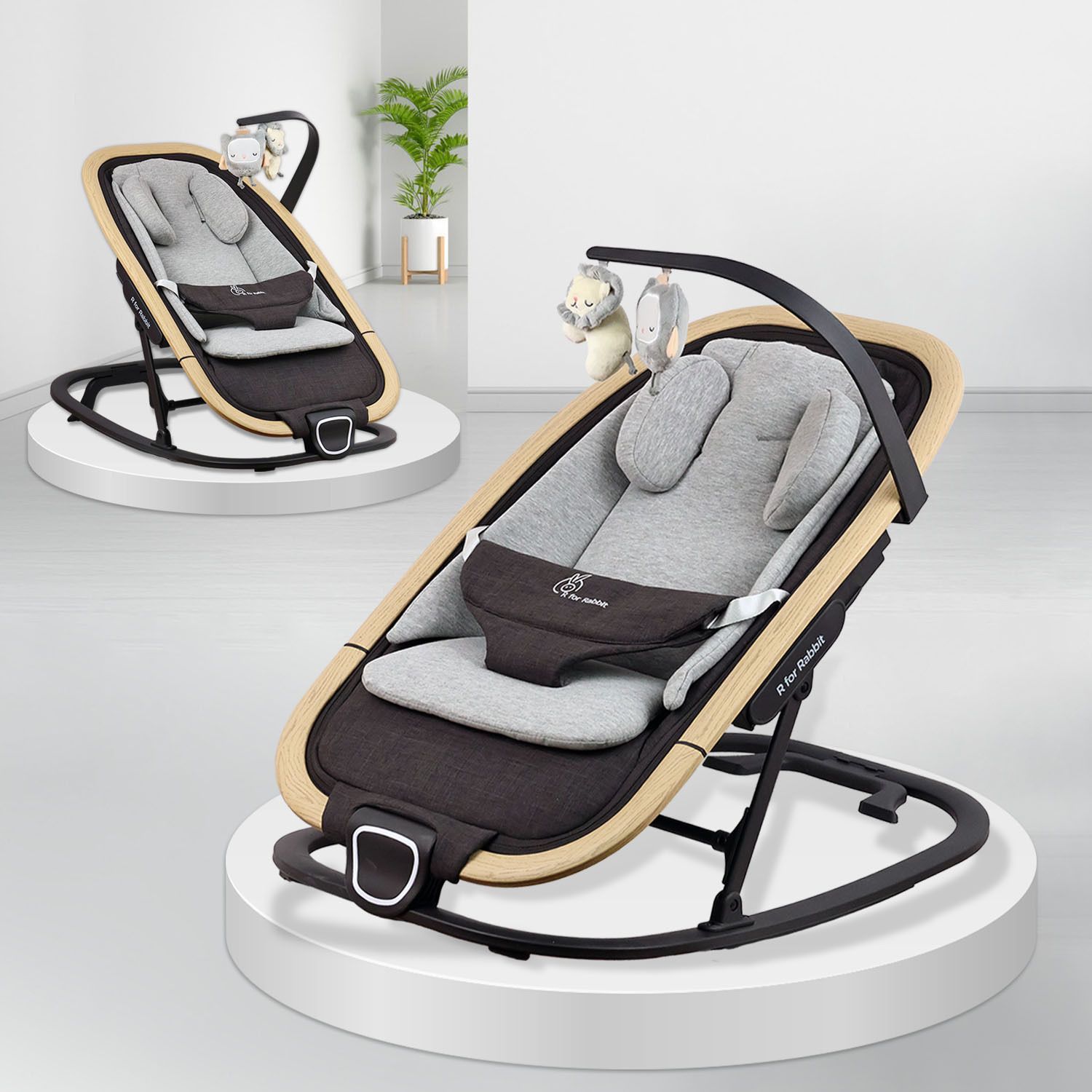 Rock N Nap Bliss Rocker for Babies with 3 Point Safety Harness and Light Weight Rocker and Bouncer-image-5
