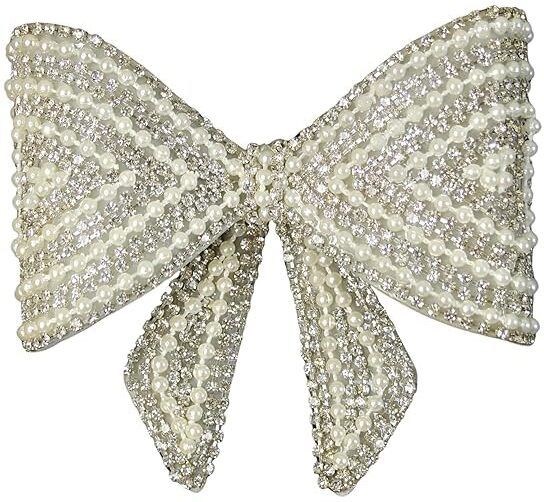 sai Elegant Crystal Bow Hair Clips for Women Girls Fancy Barrette Self Bow-picture-25