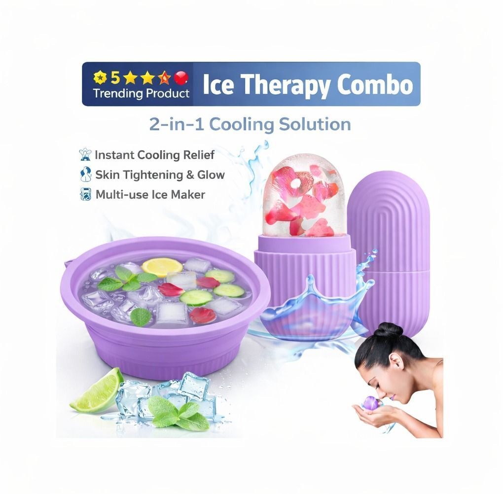 admonition Silicone Massage Bowl Silicone Collapsible Face Bowl with Built-in Ice Tray-picture-11
