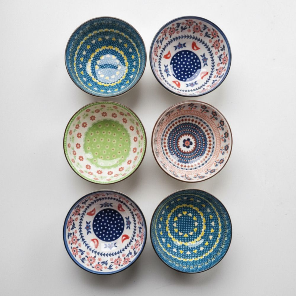 Ceramic Serving Bowl Premium Ceramic Bowl Set – Japanese Style Multicolor Serving Bowls-image-43