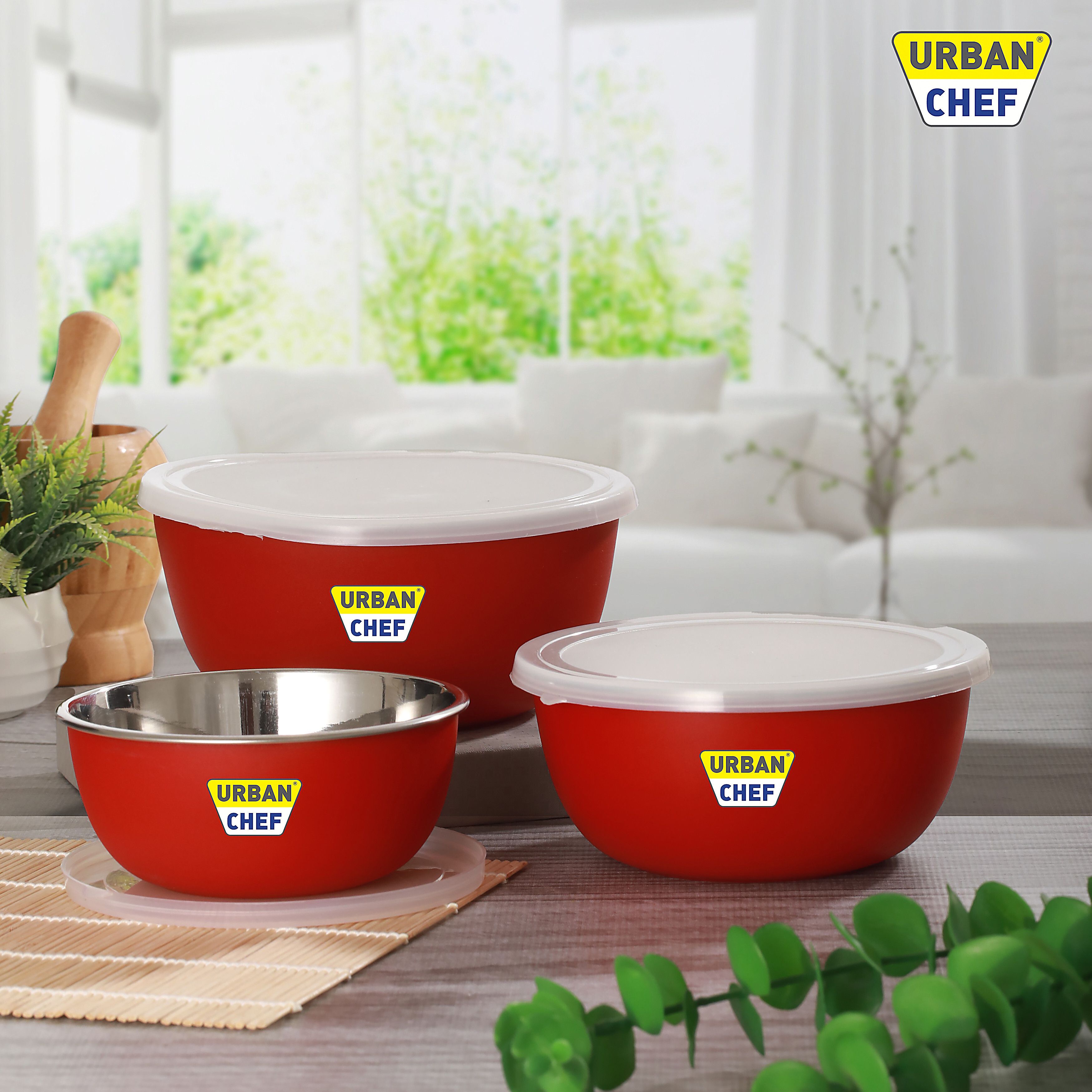 Stainless Steel Serving Bowl Microwave safe Flora Bowl-image-28