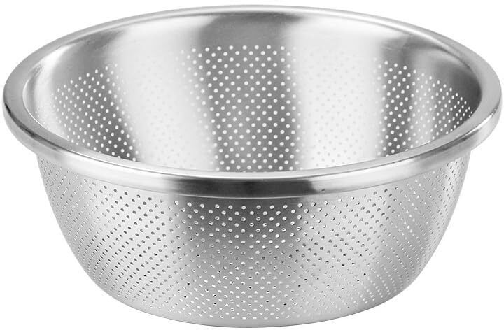 Stainless Steel Vegetable Bowl Fine Mesh Strainer Colander Basin Drainer Kitchen-image-2