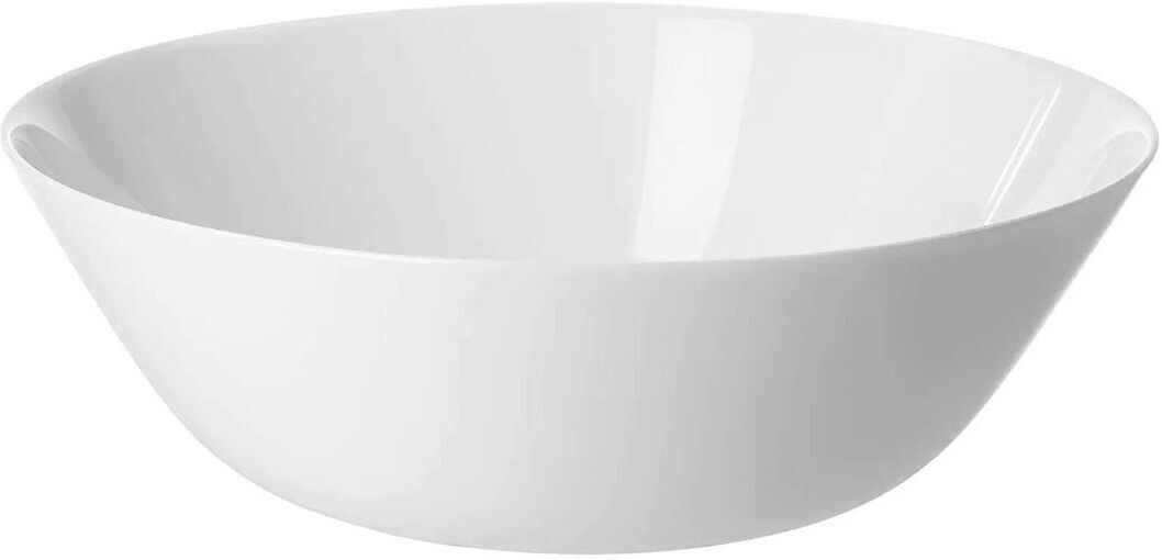 ikea Ceramic Serving Bowl Digital Shoppy OFTAST Classic Tempered Glass Serving Bowl, (White, 23 cm, 9 ")-picture-11