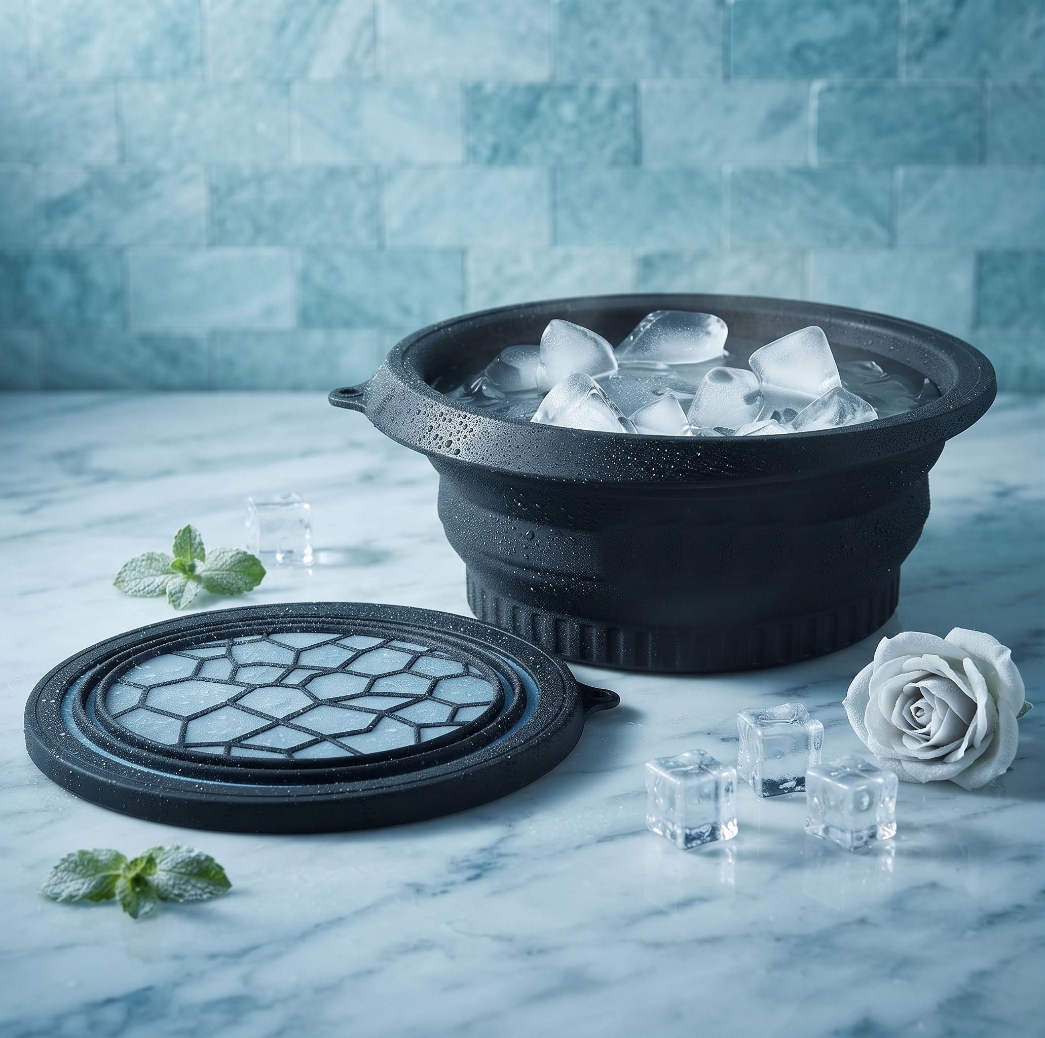 vsell Silicone Massage Bowl Silicone Massage Bowl Silicone Face ice bowl Collapsible for face Disposable A62-picture-33