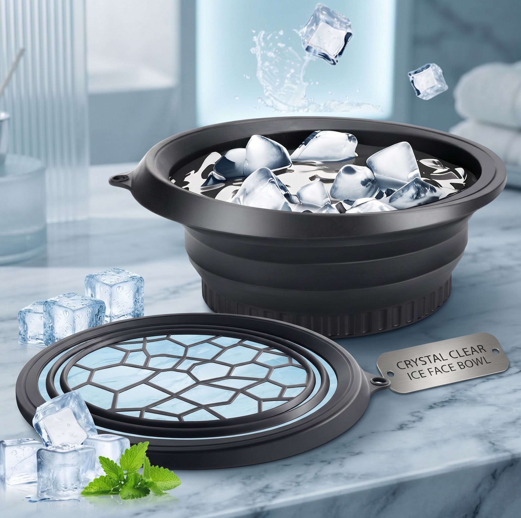 vsell Silicone Massage Bowl Silicone Massage Bowl Silicone Face ice bowl Collapsible for face Disposable A78-picture-21