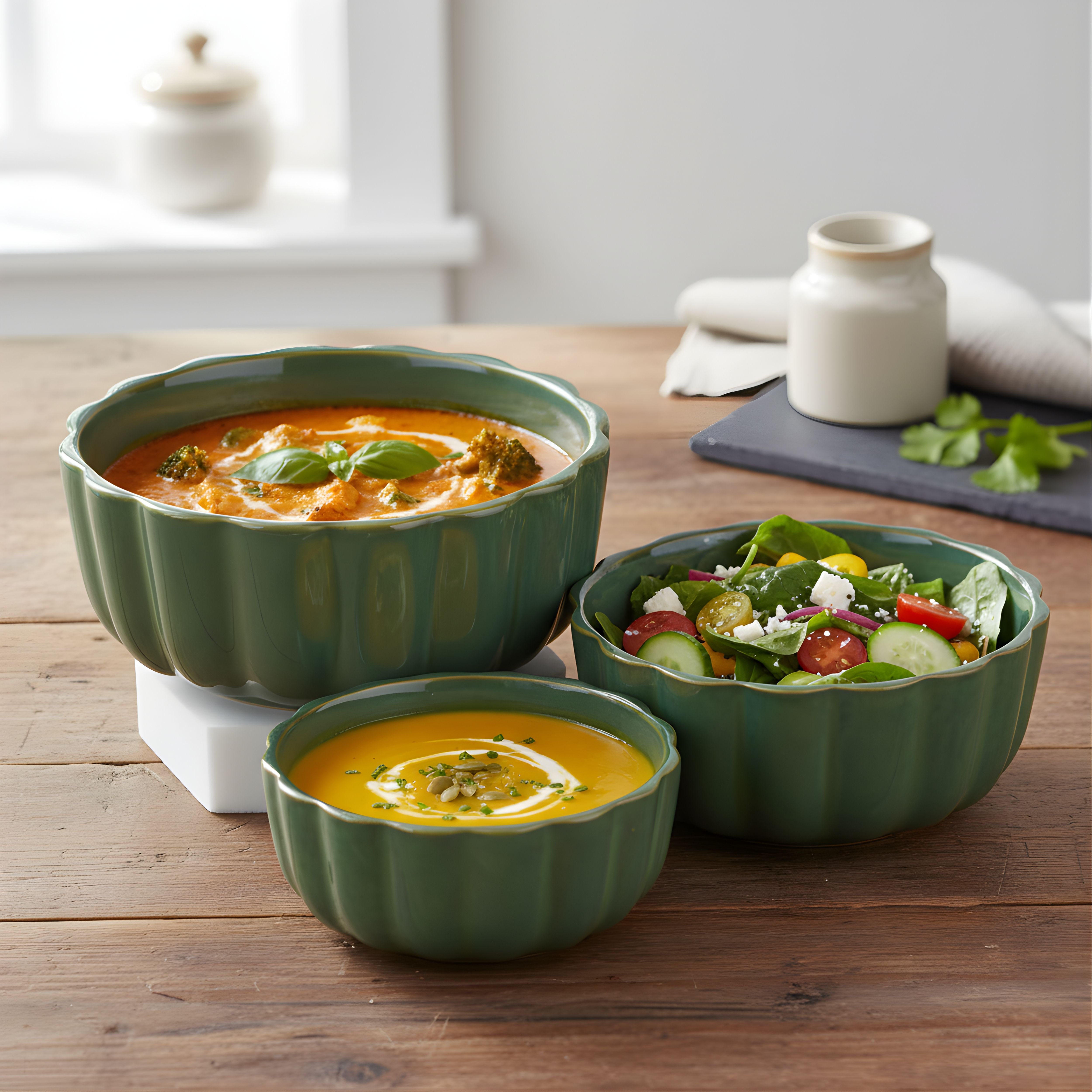 Ceramic Serving Bowl Serving Bowls Use for Vegetables/Dal & Raita | Salad & Fruits-image-8