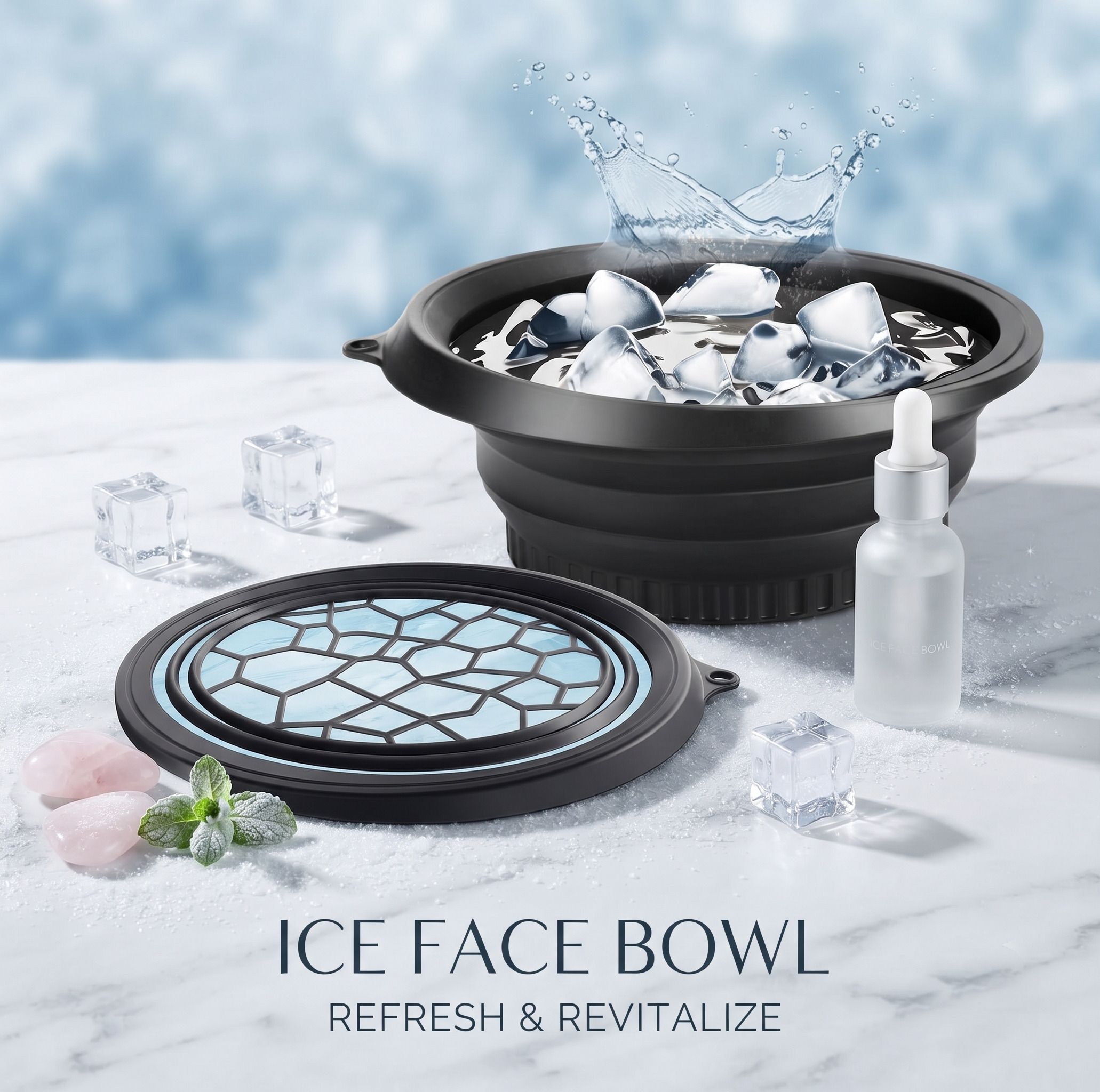 vsell Silicone Massage Bowl Silicone Massage Bowl Silicone Face ice bowl Collapsible for face Disposable A15-picture-15