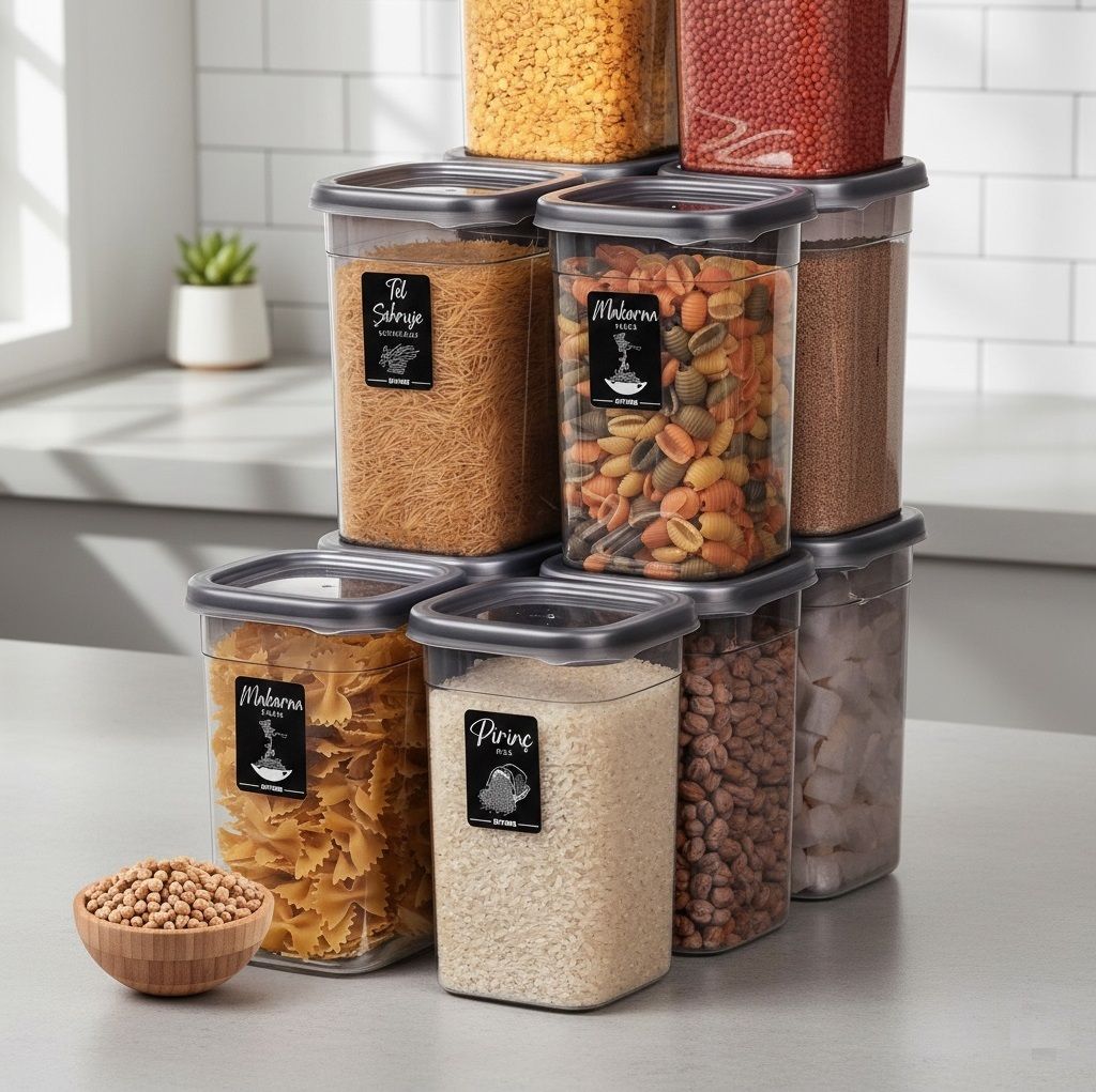 3d metro super store Plastic Storage Bowl Plastic Airtight Kitchen Storage Container Set Stackable BPA Free 1200Ml-picture-12