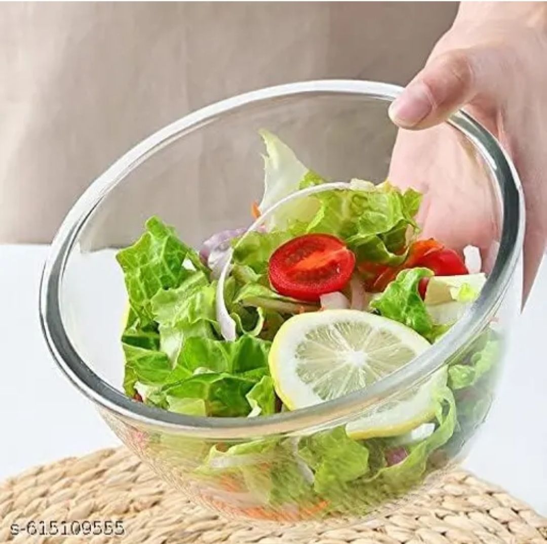 Glass Mixing Bowl Borosillicate Glass bowl , Container Oven & Microwave Safe Serving Bowl 500 ml Disposable-image-23