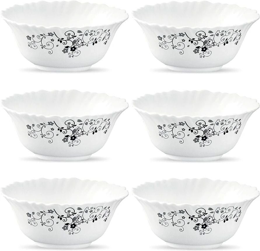Opalware Vegetable Bowl Mysterio Black, (200ml), Microwave Safe-image-19