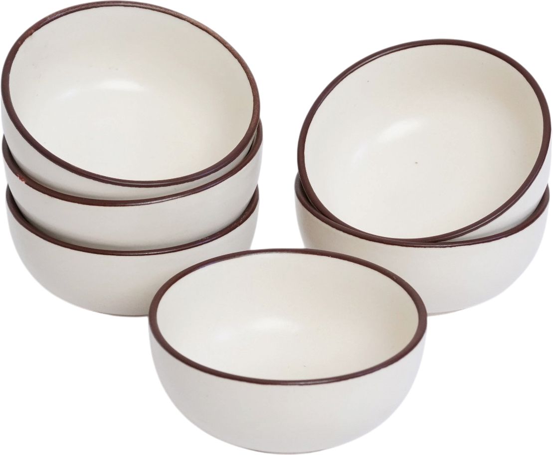 Ceramic Serving Bowl Ceramic Cream Bowl – Smooth Finish, Microwave & Dishwasher Safe Set of 6-image-26