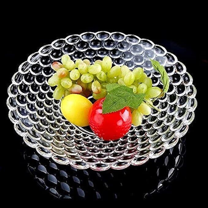 sbpnn Glass Fruit Bowl Plate Dining Table Crystal Decoration Serving Dry Fruits Bowl Tray-picture-27