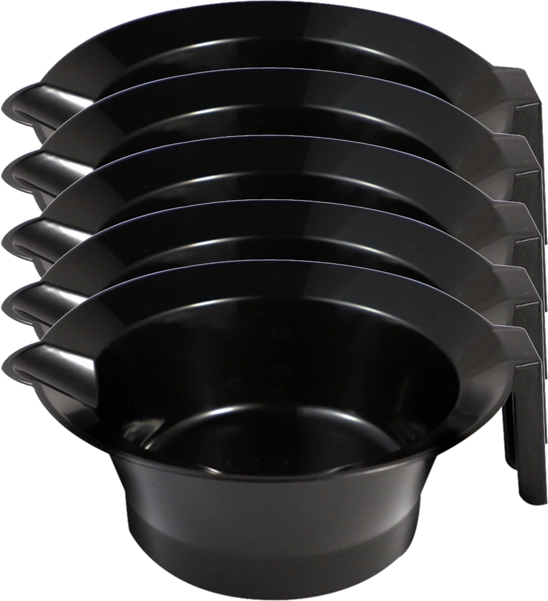 trendy look Plastic Mixing Bowl Professional Hair Dye Applicator Colour Mixing Bowl with Handle Pack of 5-picture-13