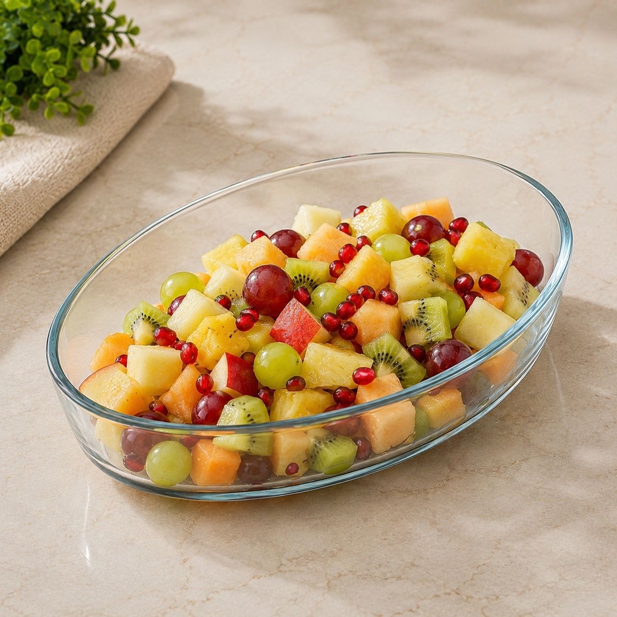 Glass Serving Bowl Borosilicate Glass oval Baking Dish, Tray, Oven and Microwave Safe, 700 ml-image-12