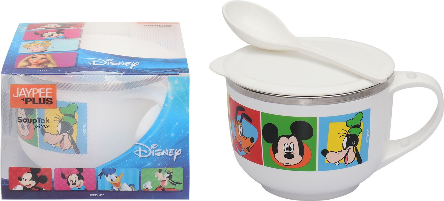 jaypee plus Stainless Steel Soup Bowl Stainless Steel Soup Bowl With Lid & Spoon Holder Printed Souptok-picture-11