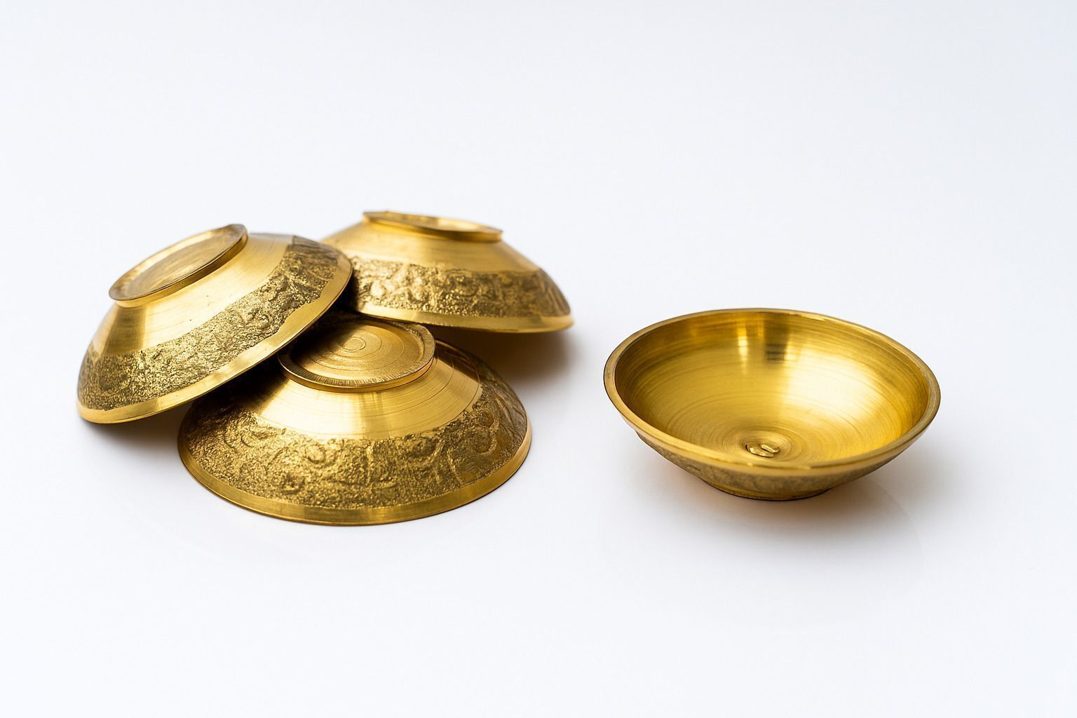 Brass Serving Bowl Pure Brass Small Katori for Pooja ,Multipurpose Prasada ,Diya Roli Chawal Kumkum-image-10