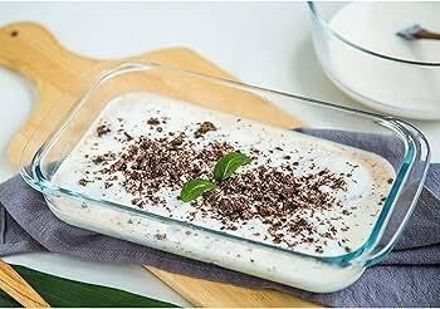 tinsuhg Borosilicate Glass Baking Tray for Kitchen, 1000 ml Rice Plates-picture-46