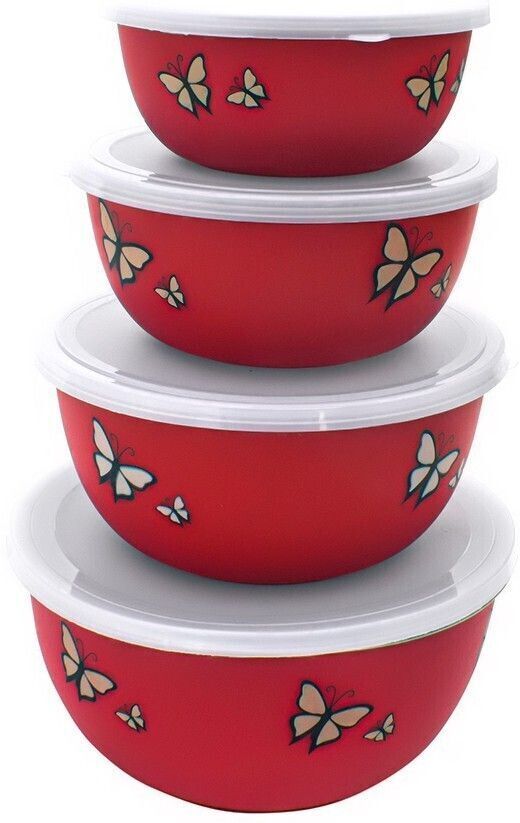 Stainless Steel Serving Bowl Stainless Steel Microwave Safe Euro Mixing Serving Bowl Set of 4 Food Storage Container for Kitchen - 2000 ML, 1250 ML, 750 ML, 500 ML-image-17