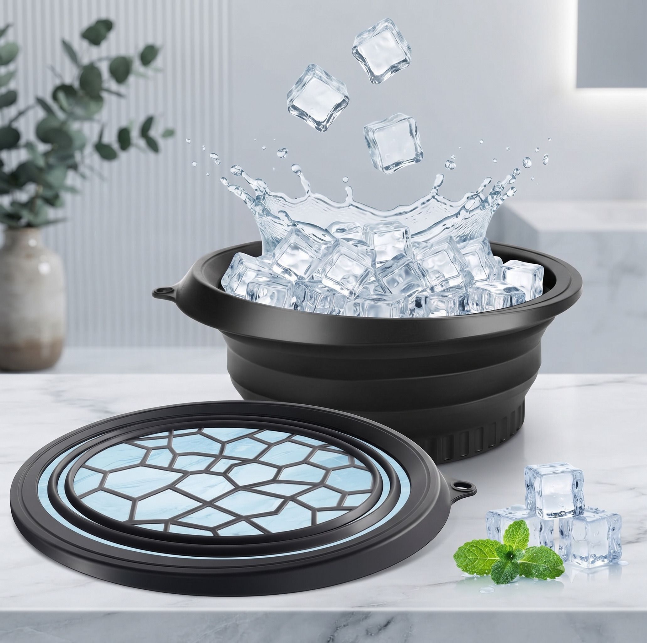 vsell Silicone Massage Bowl Silicone Massage Bowl Silicone Face ice bowl Collapsible for face Disposable A19-picture-22