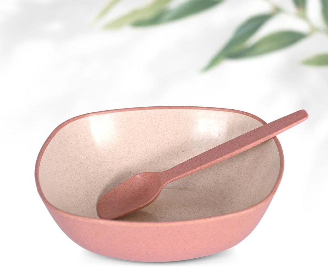 eha Biocomposite Vegetable Bowl Earth Friendly | Made with Rice Husk and Bamboo Fiber | Microwave Safe Bowl-picture-46