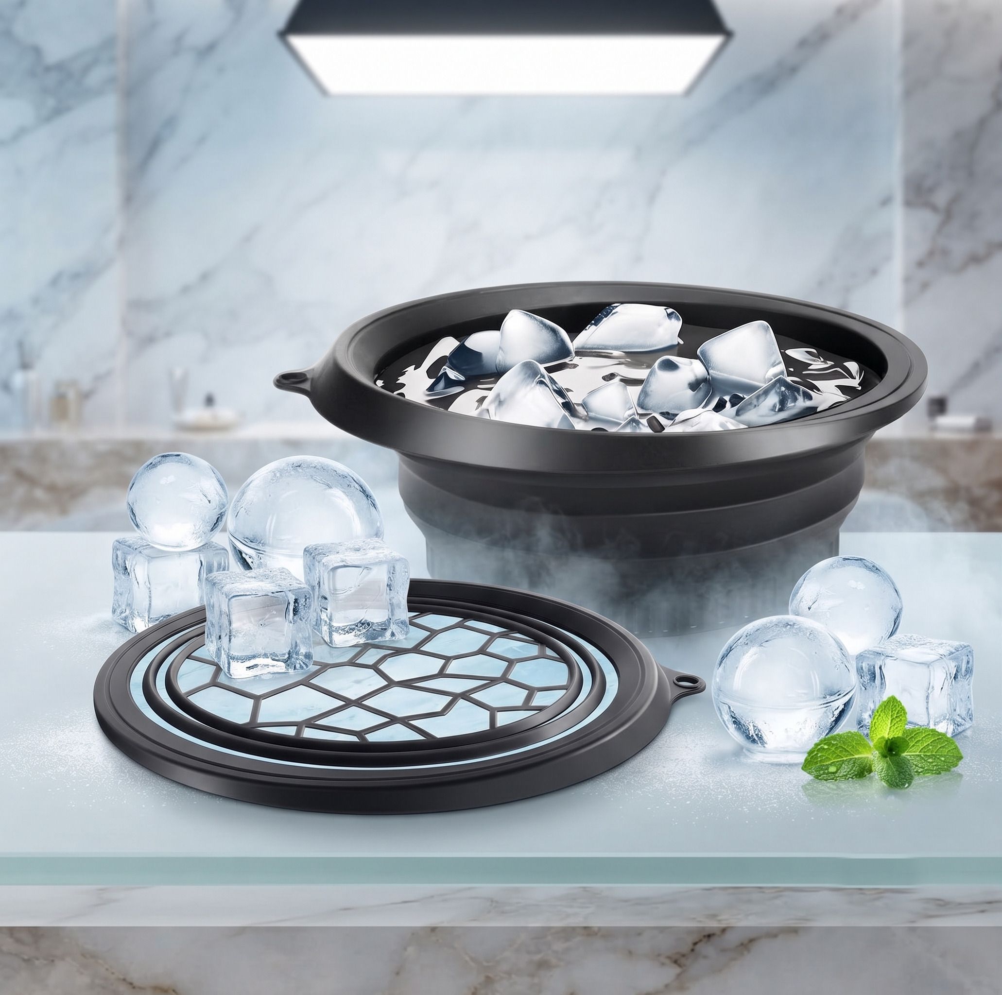 vsell Silicone Massage Bowl Silicone Massage Bowl Silicone Face ice bowl Collapsible for face Disposable A30-picture-32