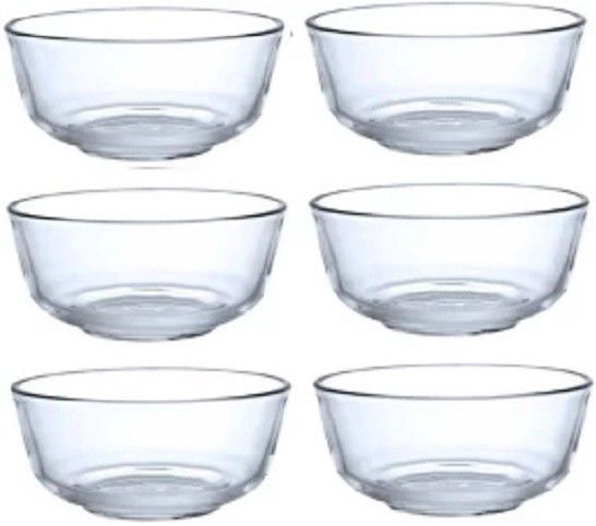 Borosilicate Glass Mixing Bowl 6 Pcs 450 ML Small Mixing Serving Borosilicate Microwave safe Bowl-image-13