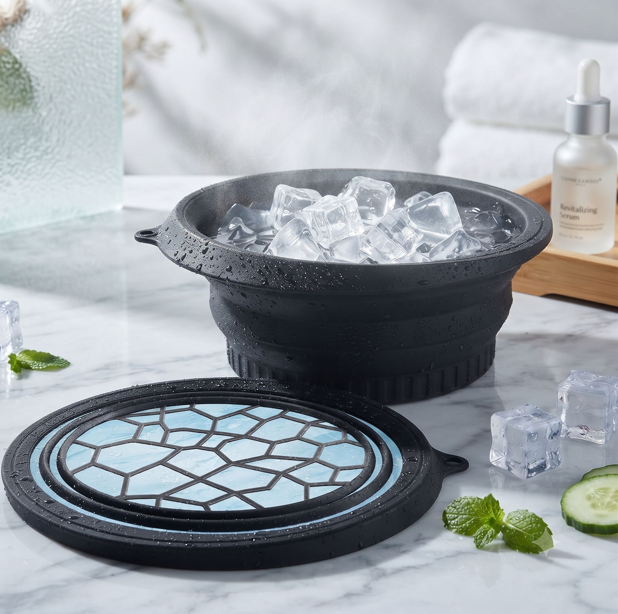 vsell Silicone Massage Bowl Silicone Massage Bowl Silicone Face ice bowl Collapsible for face Disposable A02-picture-39