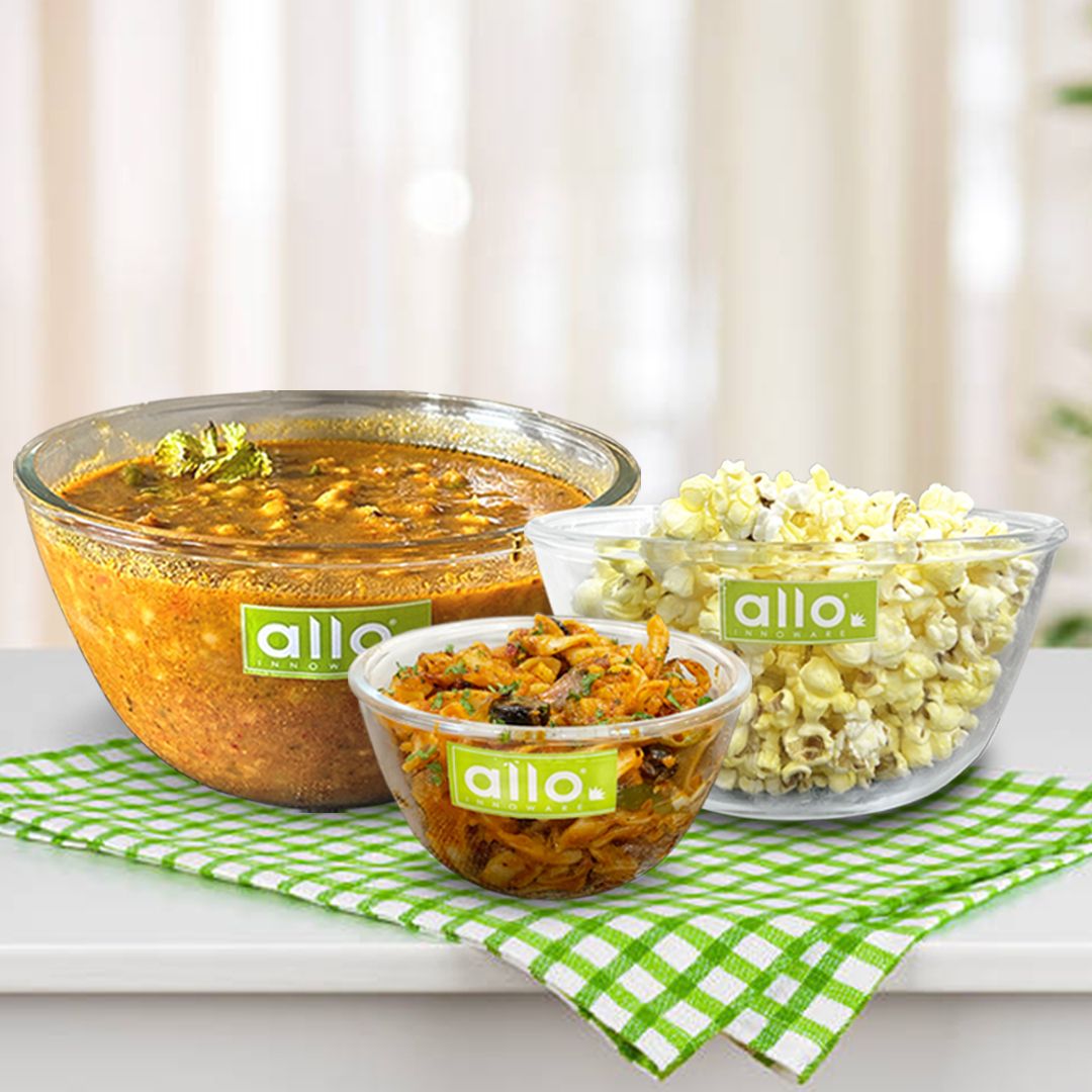 Glass Mixing Bowl Oven & Microwave Safe, Dishwasher & Freezer Safe, 500ml, 1000ml & 1600ml-image-22