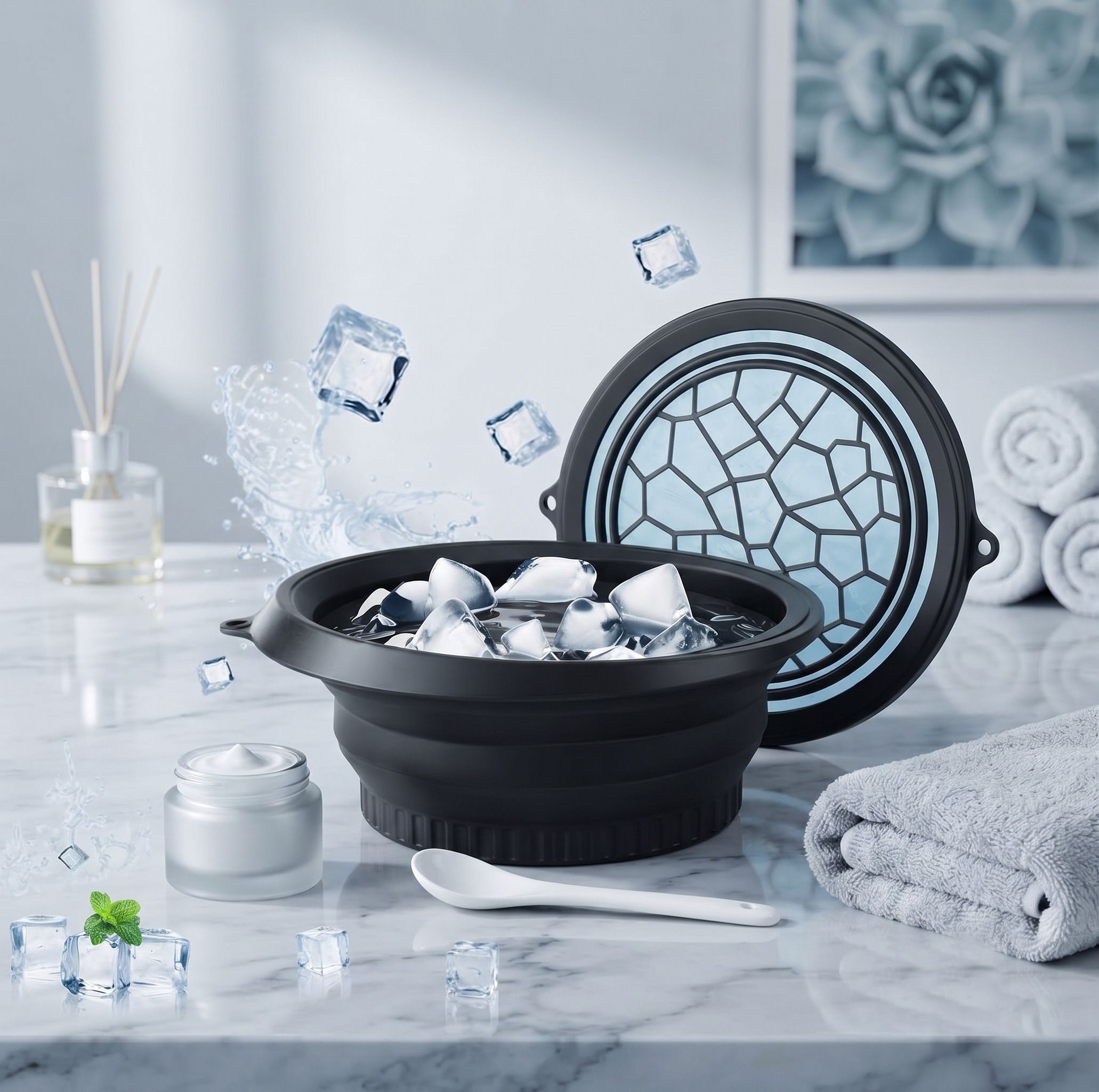 vsell Silicone Massage Bowl Silicone Massage Bowl Silicone Face ice bowl Collapsible for face Disposable A39-picture-16