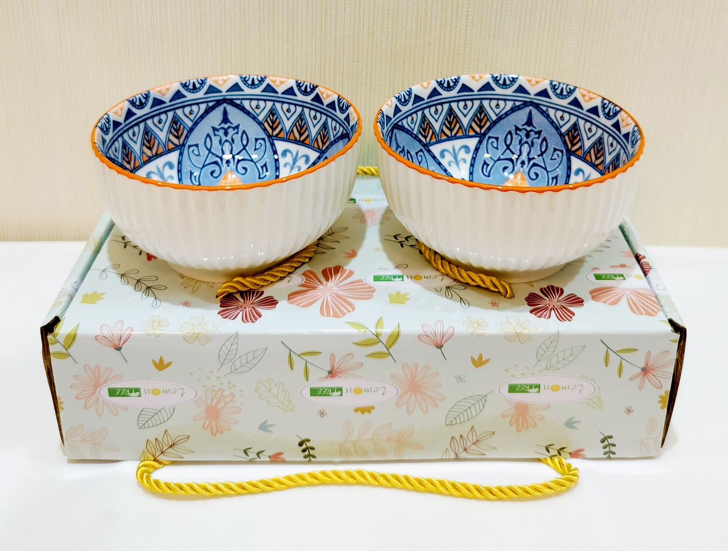 Ceramic Serving Bowl Round for Snacks, Soup, Nuts, Serving 2 Pcs Bowl Set for Kitchen and Dining-image-9