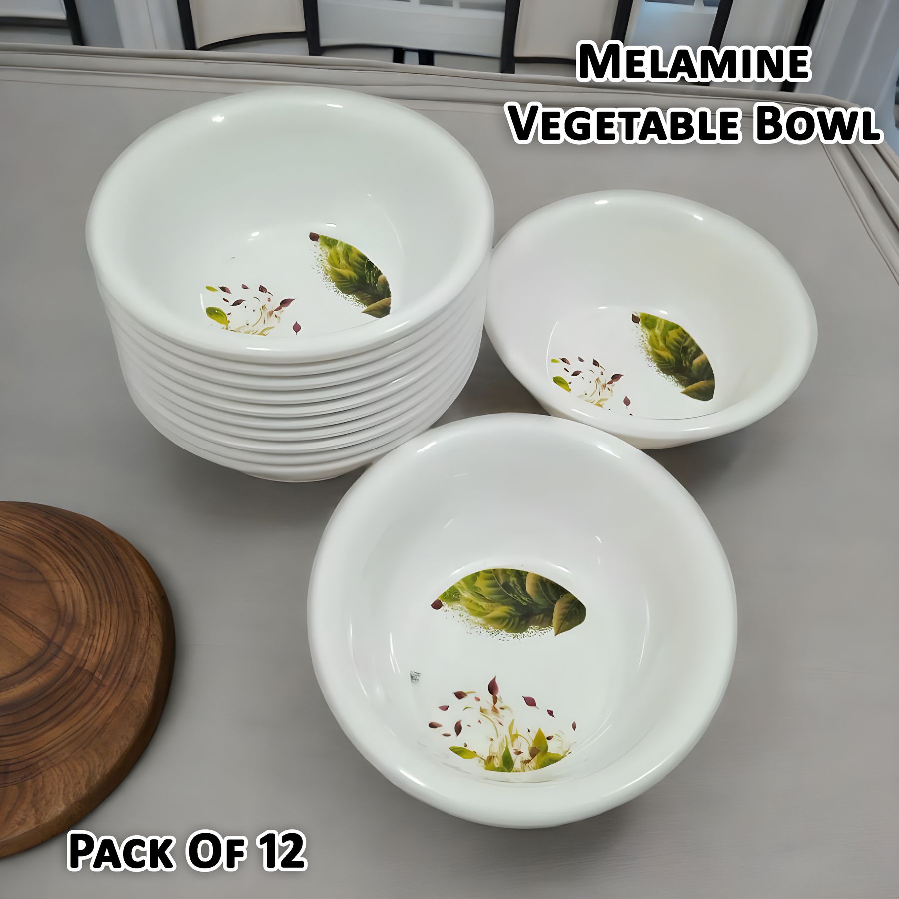 Melamine Vegetable Bowl Serve in Style with our Small Melamine 12 Pcs Snacks Bowl- Vegetable Bowl-image-43