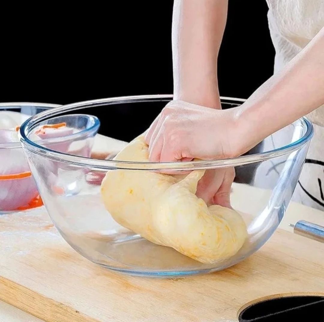 dsrpc Glass Mixing Bowl Borosilicate Glass Mixing/Serving Bowl, Tray, Container Microwave Safe 2300 ml-picture-15