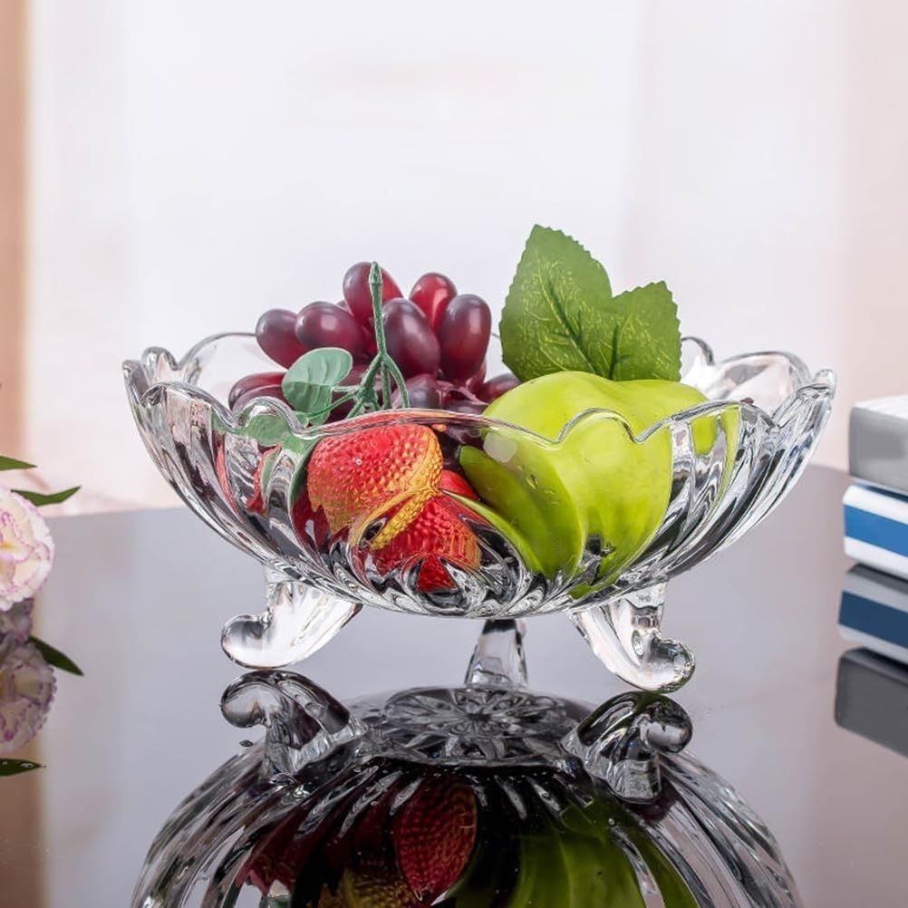 aezara Glass Mixing Bowl Glass Fruit Bowl Disposable-picture-2