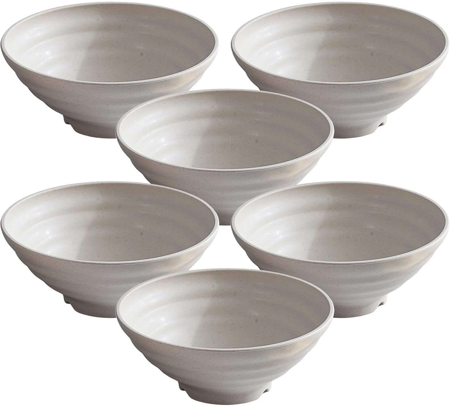 dormico Polypropylene Dessert Bowl 21cm (1200ml) Lightweight Wheat Straw Ramen Bowls Unbreakable-picture-2