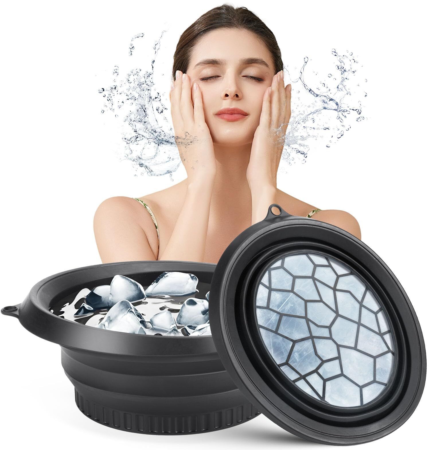 stysol Silicone Massage Bowl Silicone Face Ice Bowl for Cold Facial Therapy, Skin Tightening & Glow-picture-6