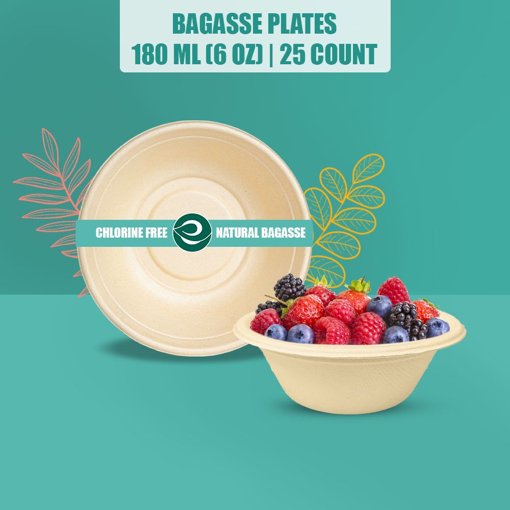 Sugarcane Bagasse Serving Bowl 180 ml Disposable-image-16