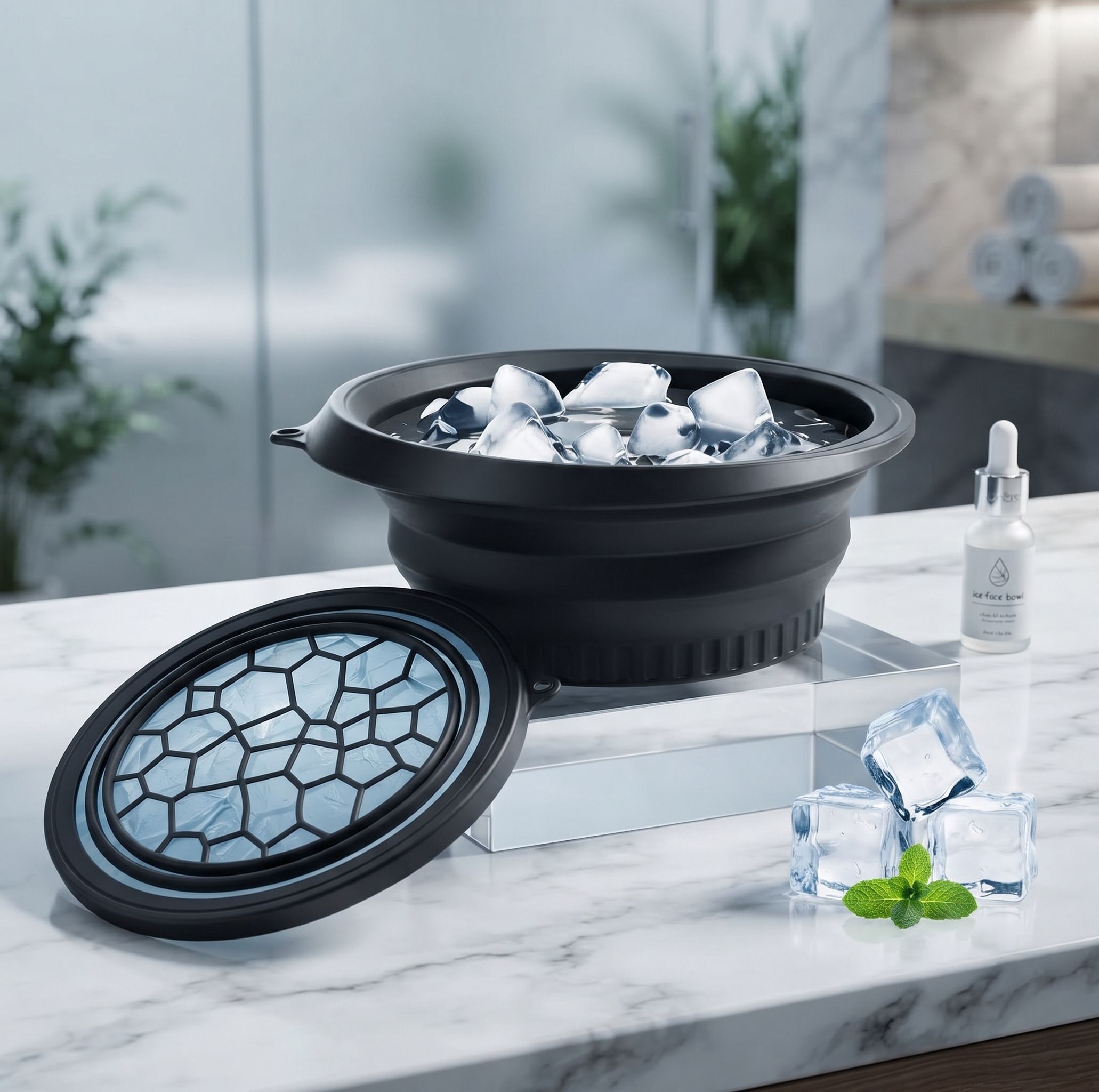 vsell Silicone Massage Bowl Silicone Massage Bowl Silicone Face ice bowl Collapsible for face Disposable A13-picture-35