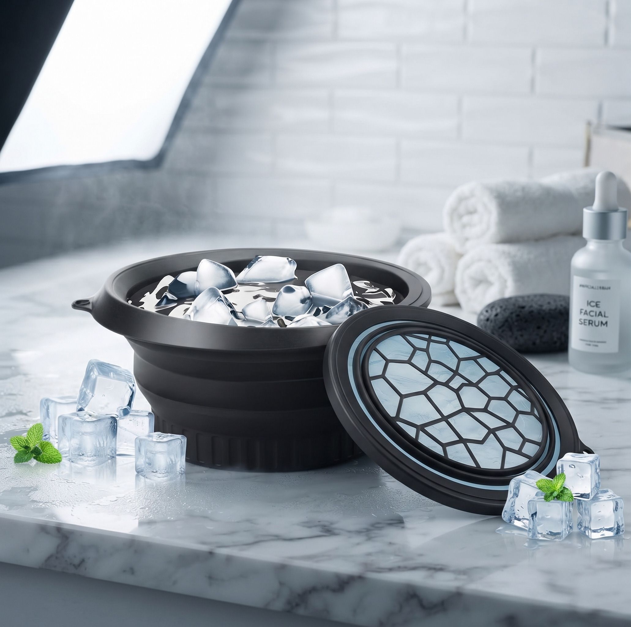 vsell Silicone Massage Bowl Silicone Massage Bowl Silicone Face ice bowl Collapsible for face Disposable A24-picture-14