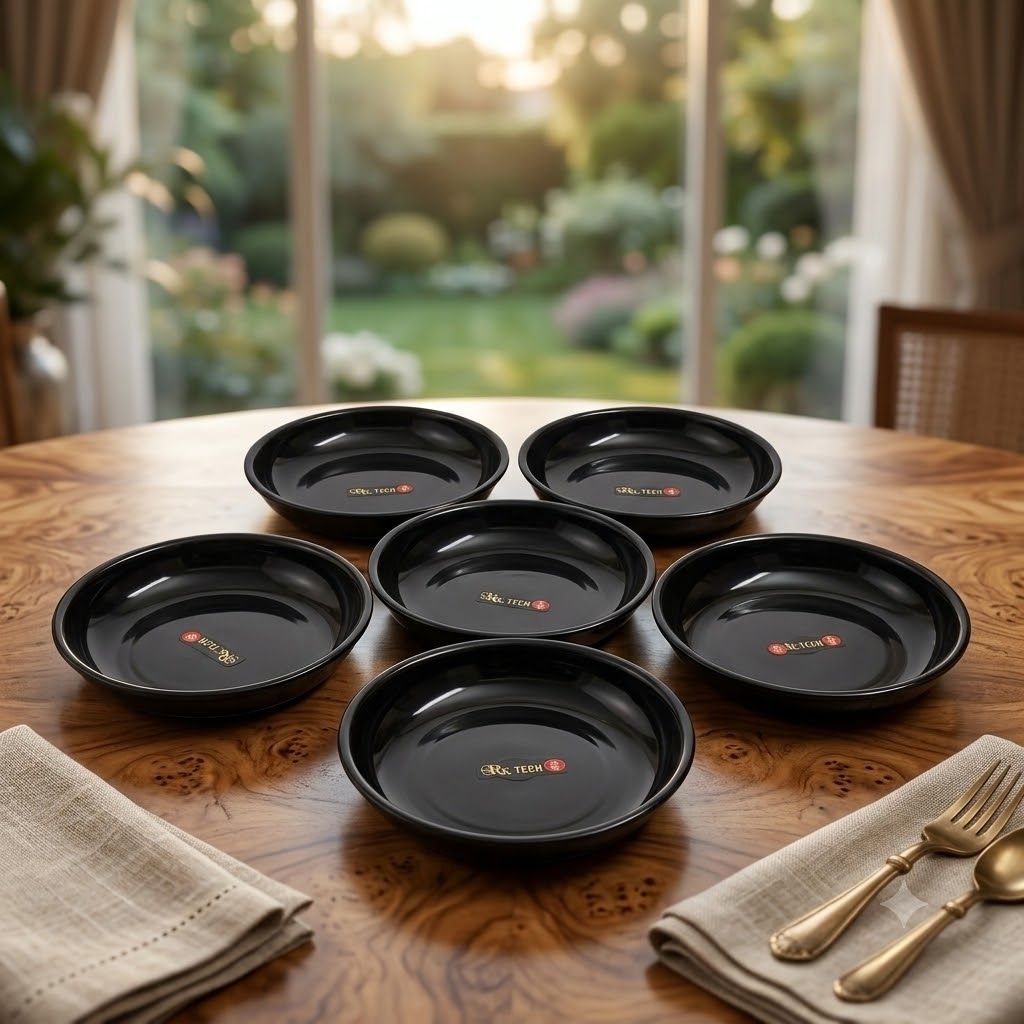 Plastic Soup Bowl Pasta microwave safe bowls Pack for 6 Disposable-image-1