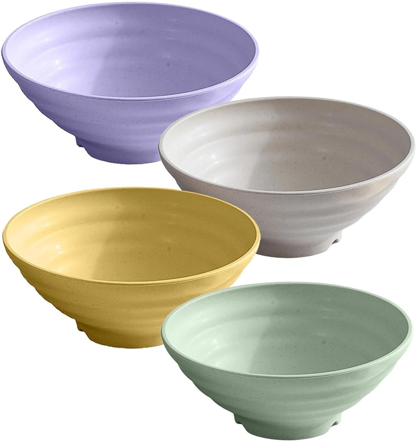 dormico Polypropylene Dessert Bowl 21cm (1200ml) Lightweight Wheat Straw Ramen Bowls Unbreakable-picture-14