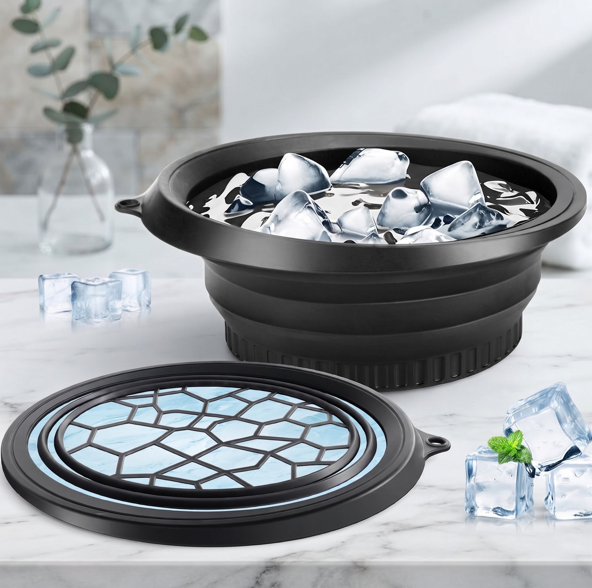 vsell Silicone Massage Bowl Silicone Massage Bowl Silicone Face ice bowl Collapsible for face Disposable A34-picture-6