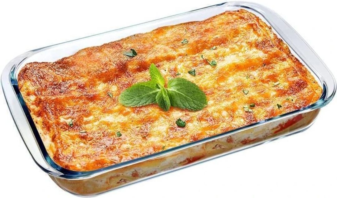 Glass Serving Bowl 1000 ml Borosilicate Glass Serve Rectangular Bakeware and Oven Safe baking Dish Disposable-image-42