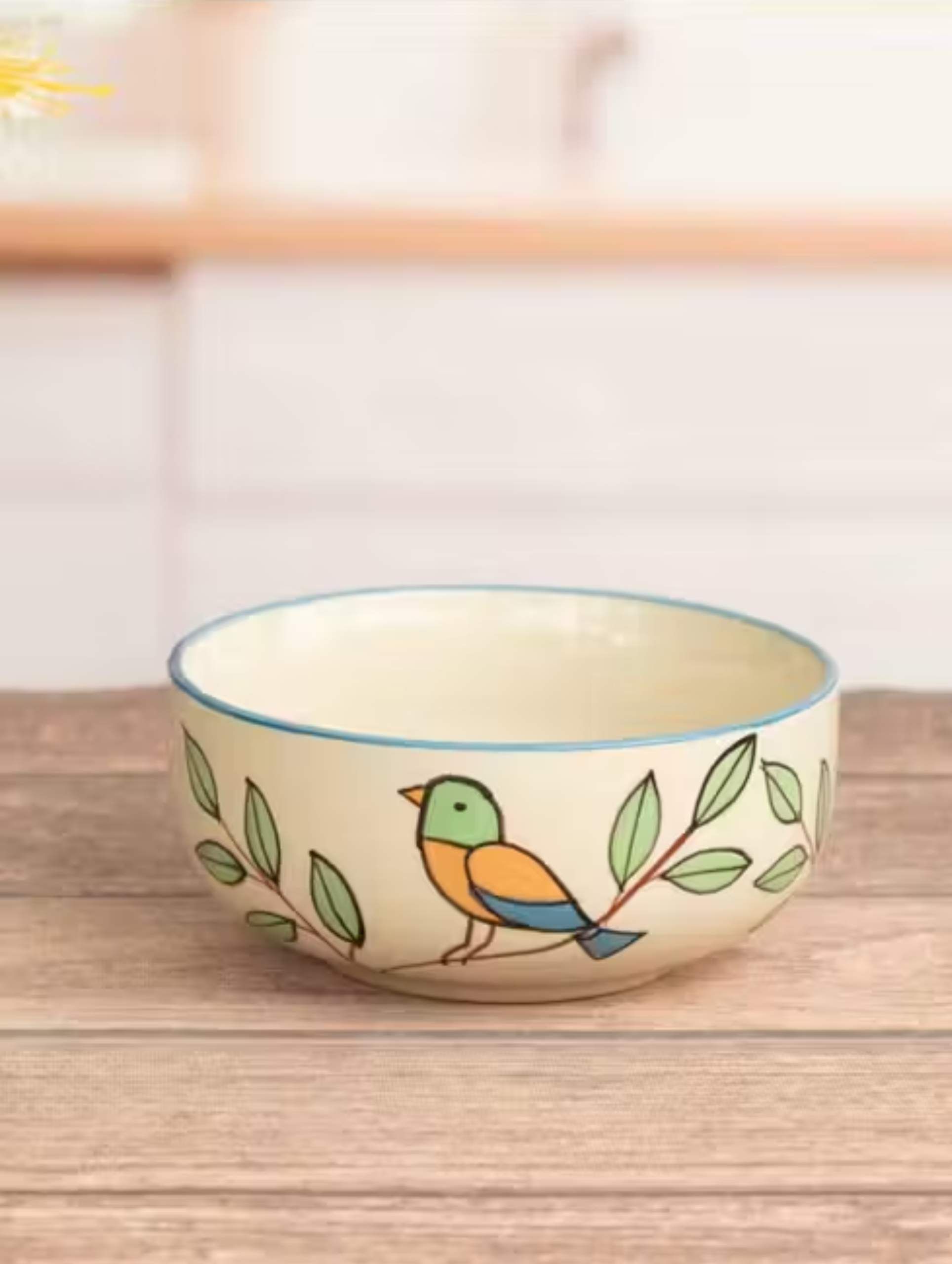 Ceramic Serving Bowl Ceramic Kitchen Bowl Set | Bird Design-image-29