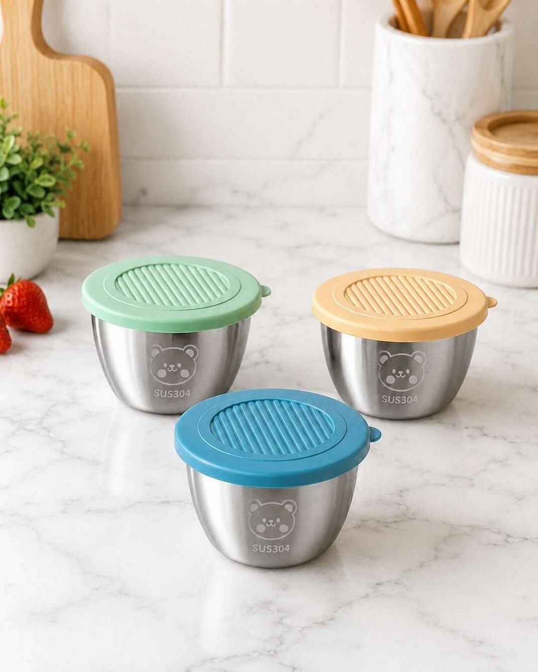 Stainless Steel, Plastic, Silicone Candy Bowl-image-47