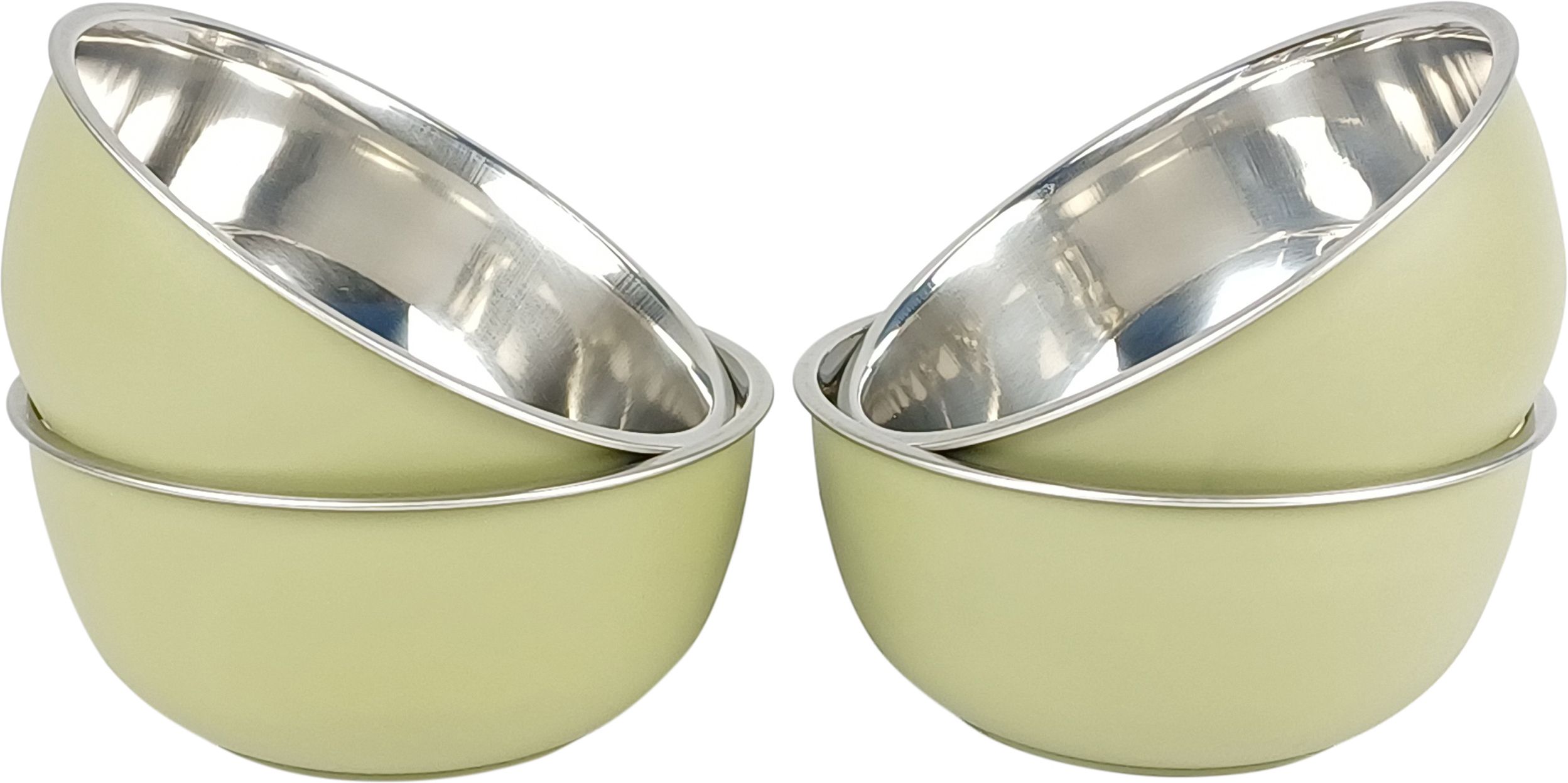 Stainless Steel Mixing Bowl Serving Set pack of 4, Capacity 350ml storing Food Disposable-image-12