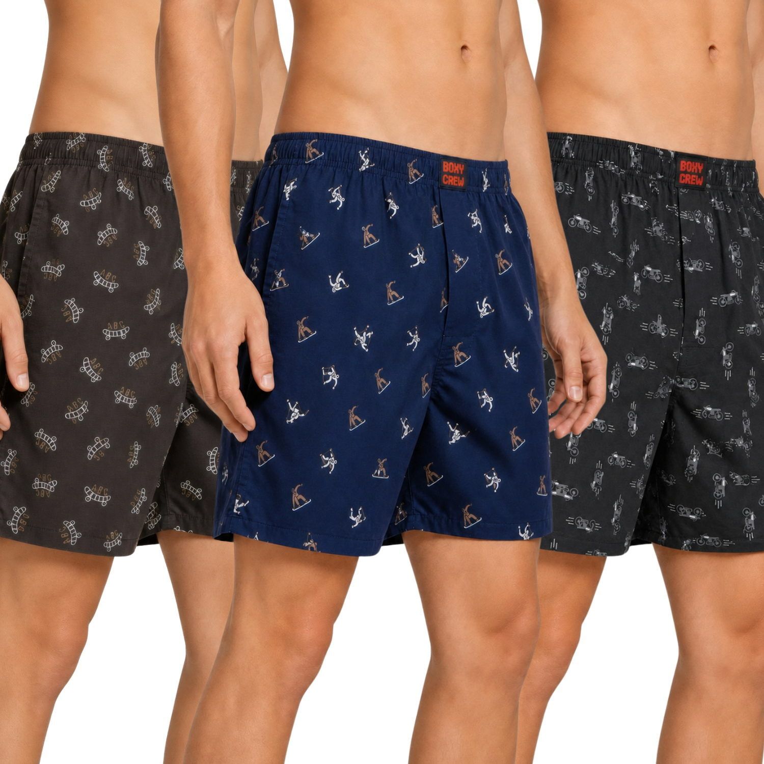 boxy crew Pack of 3 Printed Men Boxer-picture-47
