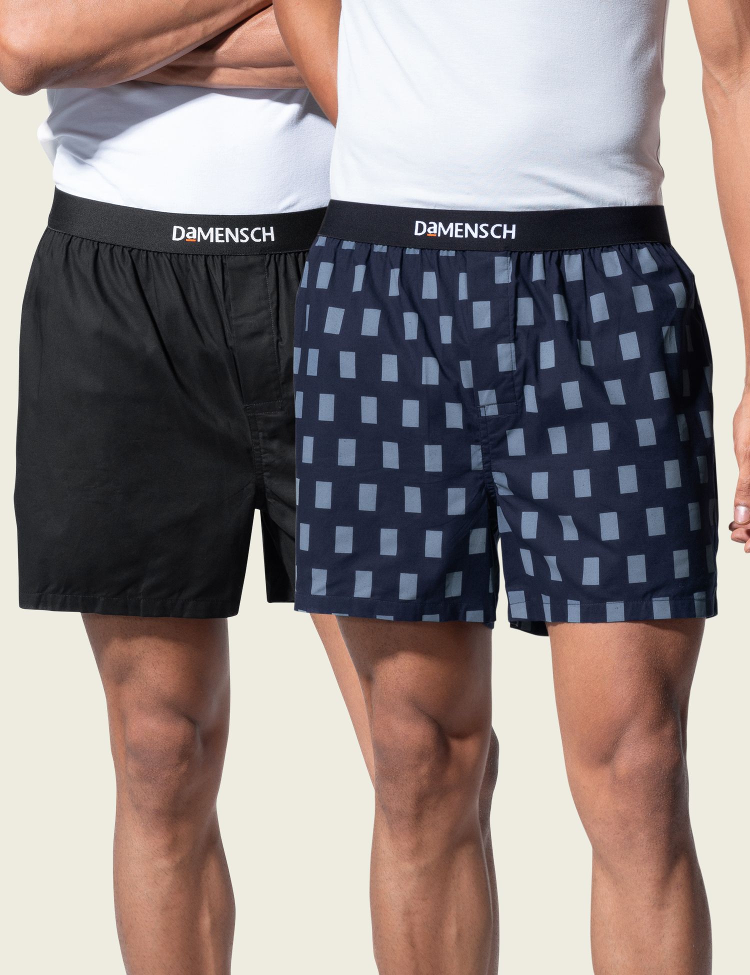 damensch Pack of 2 Breeze Solid Printed Men Boxer-picture-31